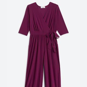 KAILEIGH Burgundy Alisse Jumpsuit